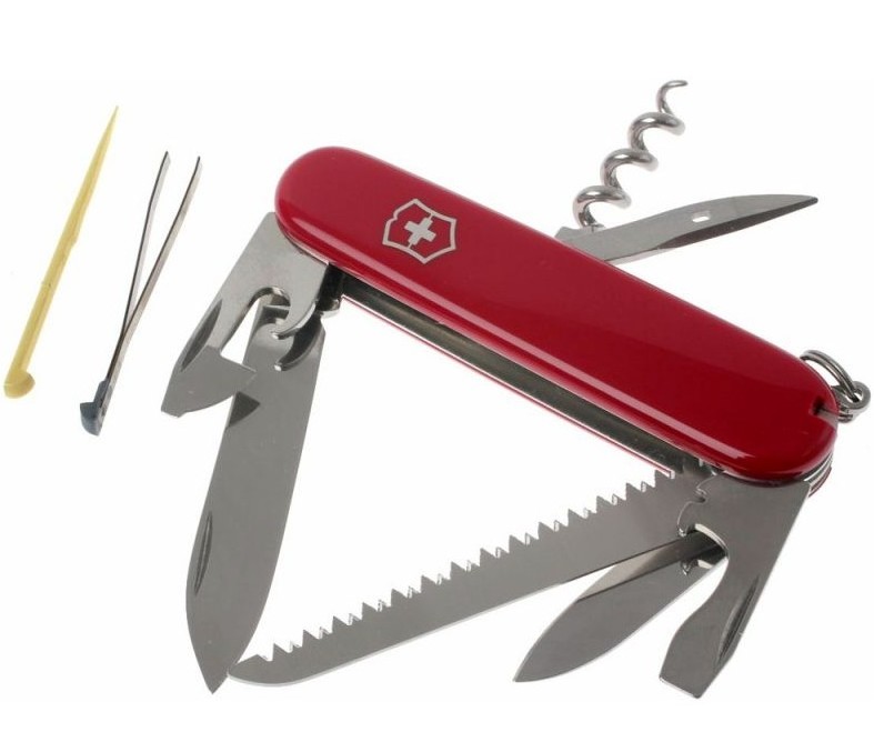 Ніж VICTORINOX Camper 91мм/13функ/черв Фото 2